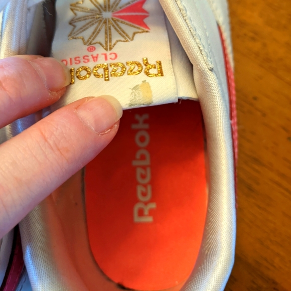 Reebok Classic white/pink shoes - Picture 5 of 15